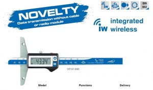 Subler digital pentru adancimi 0 - 2000 mm Helios Preisser Model 1360 cu transmitere date