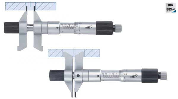 Micrometru cu falci pentru masuratori interne 5 - 55 mm - Helios Preisser Model 0884