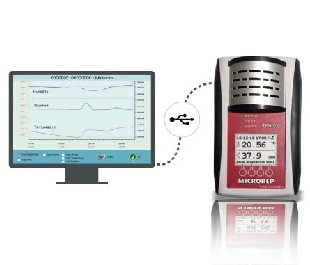 Echipament pentru monitorizare temperatura si umiditate - Microrep TPH 01