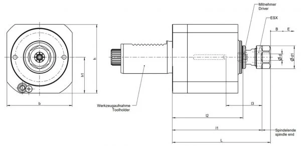 Bilz  Self Reversing Tapping Attachment GNCN High performance tapping attachments with integrated reversing gear