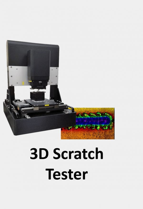 Tester 3D pentru analiza zgarieturilor